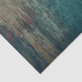 Papier Mousseline Russe Pays Grain de bois Turquoise (Détail)