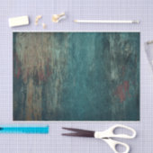 Papier Mousseline Russe Pays Grain de bois Turquoise (Artisanat)