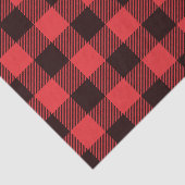 Papier Mousseline Russe Red Buffalo Check Plaid Motif (Détail)