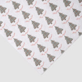 Papier Mousseline Russe Rouge Vert Jardin de Noël Plaid (Détail)