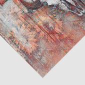 Papier Mousseline Russe Rust Brown Taureau Taureau Taureau Taureau (Détail)