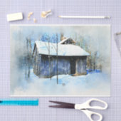 Papier Mousseline Russe Vieux Camp Cabine Découpage Tissu papier (Artisanat)