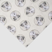 Papier Mousseline Russell Terrier Peinture Rough Original Chien Art (Détail)