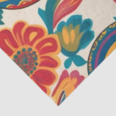 Papier Mousseline Russie Matryoshka Nesting Dolls Floral Decoupage (Détail)