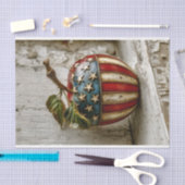 Papier Mousseline Rustic Apple, American Flag Design DT5R Découpage (Artisanat)
