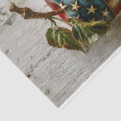 Papier Mousseline Rustic Apple, American Flag Design DT5R Découpage (Détail)