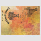 Papier Mousseline Rustic Automne quitte la récolte Temps de découpag (Recto)