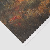 Papier Mousseline Rustic Autumn Church aquarelle peinture découpage (Détail)