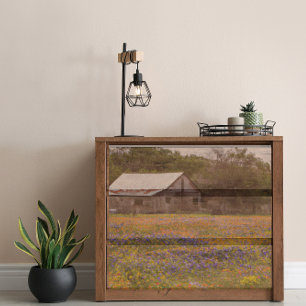 Papier Mousseline Rustic Barn Texas Bluebonnets Découpage