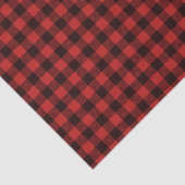 Papier Mousseline Rustic Buffalo Plaid Noël Motif (Détail)