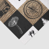 Papier Mousseline Rustic Camping Extérieur Aventure (Détail)