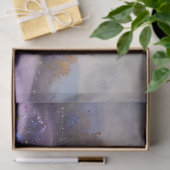 Papier Mousseline Rustic Church et Purple Fleurs sauvages découpage (Cadeau)