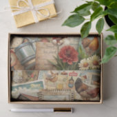 Papier Mousseline Rustic Collage Barn and Country Ephemera Crafting (Cadeau)