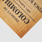 Papier Mousseline Rustic Colombian Coffee Burlap Sack FC6 Decoupage (Détail)