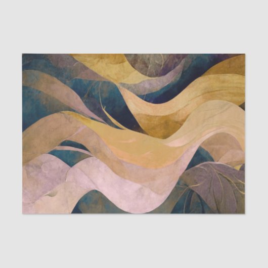 Papier Mousseline Rustic Country Brown Wood Designer Decoupage Paper (Recto)