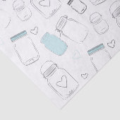 Papier Mousseline Rustic Country Mason Jars Party (Détail)