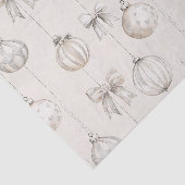 Papier Mousseline Rustic Cream Snowflakes Ornaments Christmas (Détail)
