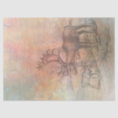 Papier Mousseline Rustic Elks Autumn Mountains découpage (Recto)