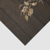 Papier Mousseline Rustic Happy Fall Sunflower Floral Citrouilles bla (Détail)