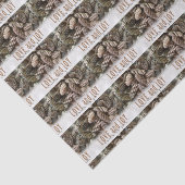 Papier Mousseline Rustic Holiday Love and Joy Pine Cone (Détail)