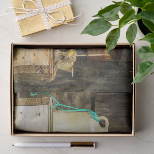 Papier Mousseline Rustic Jug Duck Decoy Photo (Cadeau)