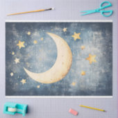 Papier Mousseline Rustic Moon et Stars Nursery Art Decoupage (Artisanat)