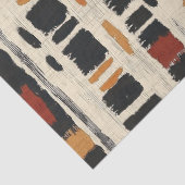 Papier Mousseline Rustic Mudcloth Geometric Pattern (1) (Détail)