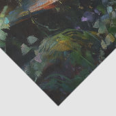 Papier Mousseline Rustic Orange Floral Truck Decoupage (Détail)