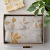 Papier Mousseline Rustic Pressed Leaves Pattern –Autumn Botanical 10 (Cadeau)