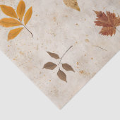 Papier Mousseline Rustic Pressed Leaves Pattern –Autumn Botanical 10 (Détail)