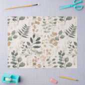 Papier Mousseline Rustic Pressed Leaves Pattern –Autumn Botanical 15 (Artisanat)
