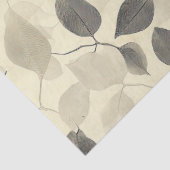 Papier Mousseline Rustic Pressed Leaves Pattern – Autumn Botanical 7 (Détail)