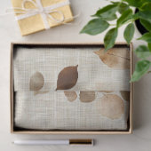 Papier Mousseline Rustic Pressed Leaves Pattern – Autumn Botanical 9 (Cadeau)