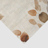 Papier Mousseline Rustic Pressed Leaves Pattern – Autumn Botanical 9 (Détail)