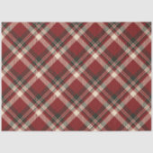 Papier Mousseline Rustic Red and Green Tartan Plaid Christmas (Recto)