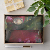 Papier Mousseline Rustic Red Floral Truck Decoupage (Cadeau)