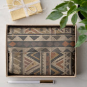 Papier Mousseline Rustic Southwestern Stripe Pattern (2) (Cadeau)