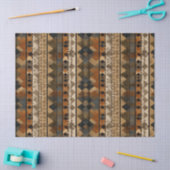 Papier Mousseline Rustic Southwestern Stripe Pattern (6) (Artisanat)