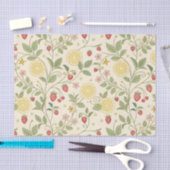 Papier Mousseline Rustic Strawberry & Citrus Earthy Pattern (1) (Artisanat)
