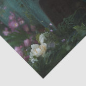 Papier Mousseline Rustic Teal Rose Truck Decoupage (Détail)