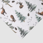 Papier Mousseline Rustic Woodland Forest Deer/Buck Christmas (Détail)