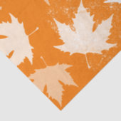 Papier Mousseline Rustique Automne Feuilles Motif (Détail)