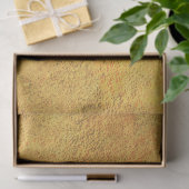 Papier Mousseline Rustique Automne Texture Or (Cadeau)