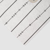 Papier Mousseline Rustique Boho Chic Baby shower moderne Kraft Monog (Détail)