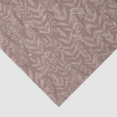 Papier Mousseline Rustique Brown Mariage Vintage Botanique (Détail)