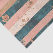 Papier Mousseline Rustique Céleste Rayure Lune Soleil Terreux (6) (Détail)
