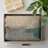 Papier Mousseline rustique chic, pays français, motif floral, tendan (Cadeau)