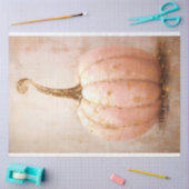 Papier Mousseline Rustique Chic Vintage rose Citrouille Découpage (Artisanat)