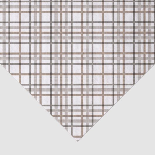 Papier Mousseline Rustique Classy Élégant Motif Plaid (Détail)