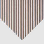 Papier Mousseline Rustique Élégant rayures Clair rose Brown Vert fon (Détail)